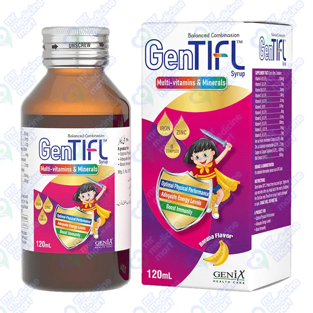 GenTifl Syrup Banana Flavour 120ml
