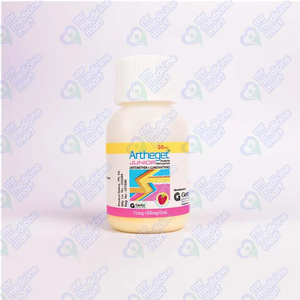 Artheget Junior 15mg+90mg/5ml Suspension