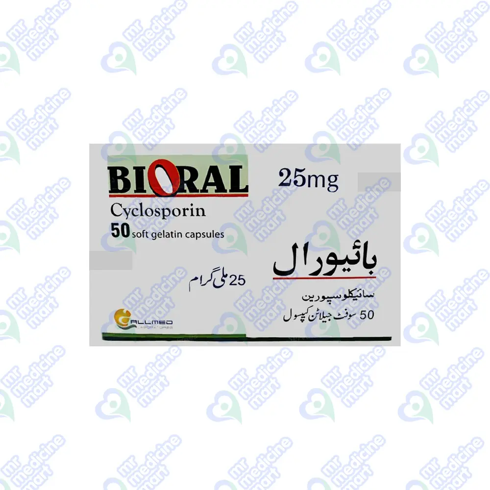 Bioral 25mg Capsule 50'S