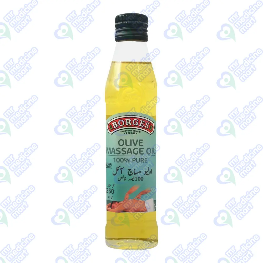 Borges Olive Massage Oil Bottle 250ml
