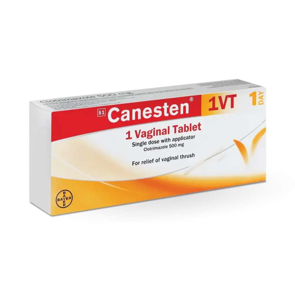 Canesten 1 Vaginal Tablet 0.5mg 1'S