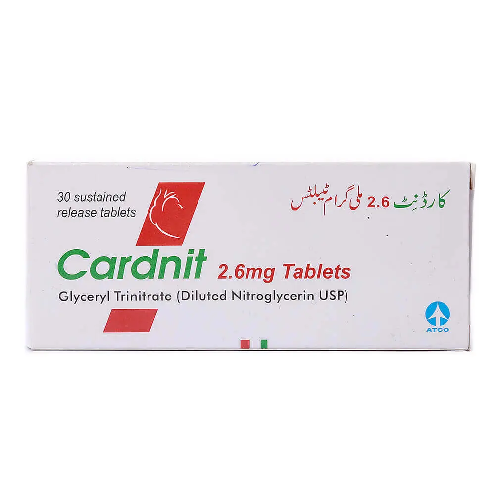 Cardnit 2.6 mg 30'S