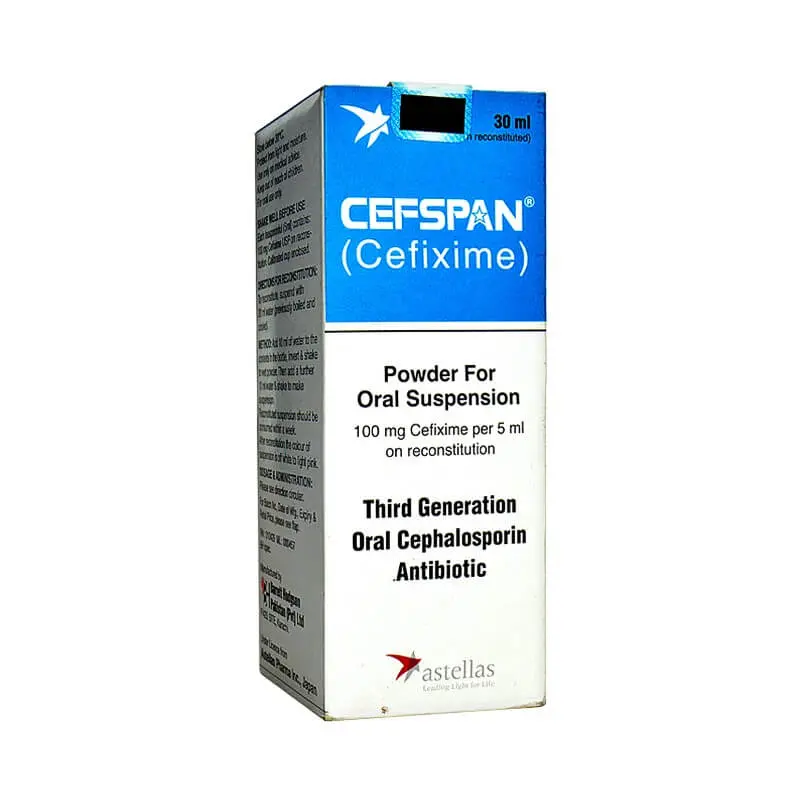 Cefspan Suspension 100mg/30ml (Cefixime) Price In Pakistan I Uses