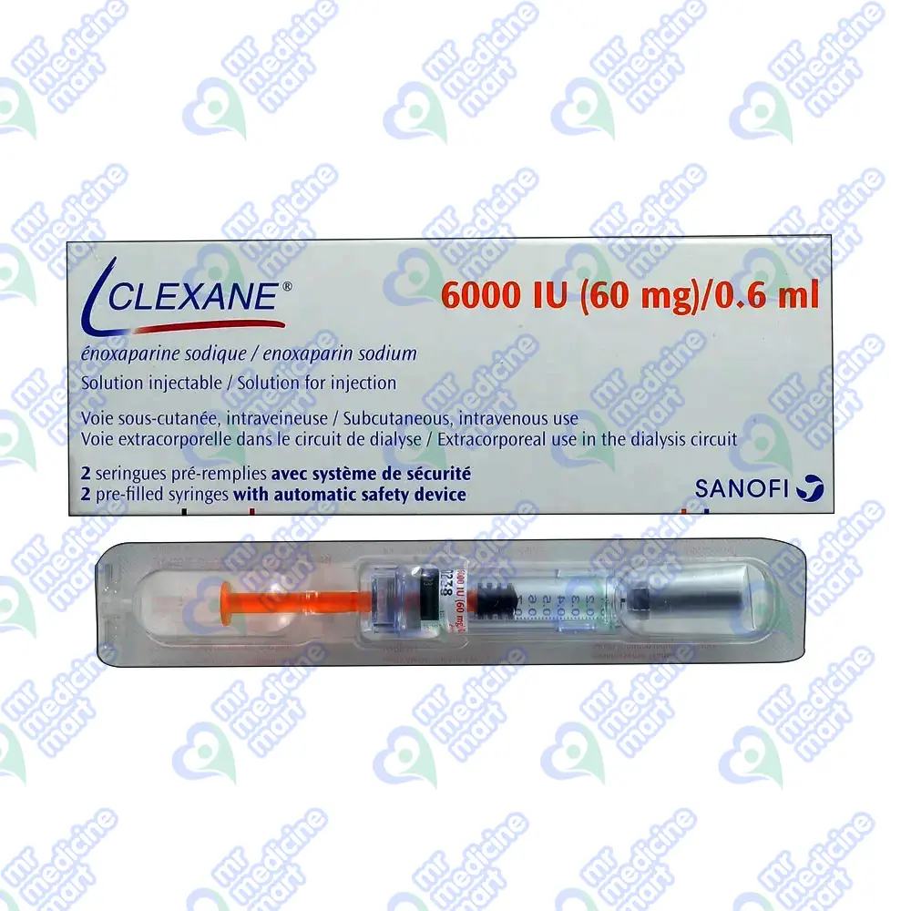 Clexane 60mg Injection 0.6 Ml