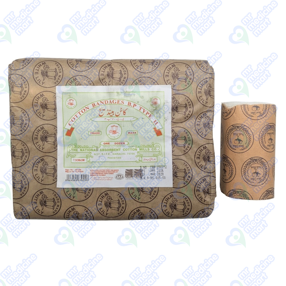 Cotton Bandage 3 Inch (7.5cmx3m)