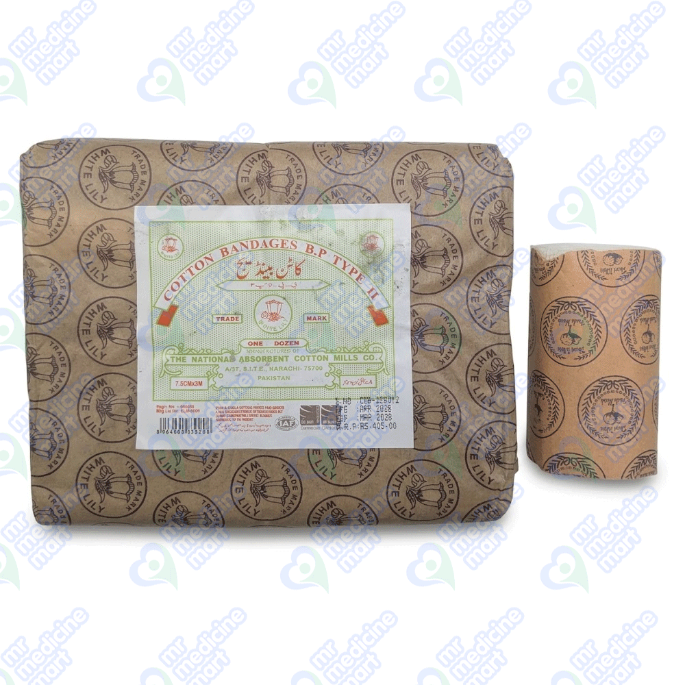 Cotton Bandage 4 Inch (10cmx3m)