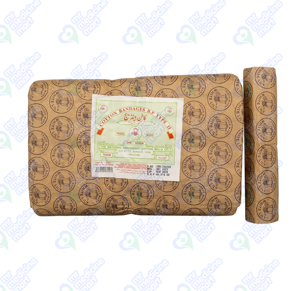 Cotton Bandage 6Inch (15cm x 3cm)