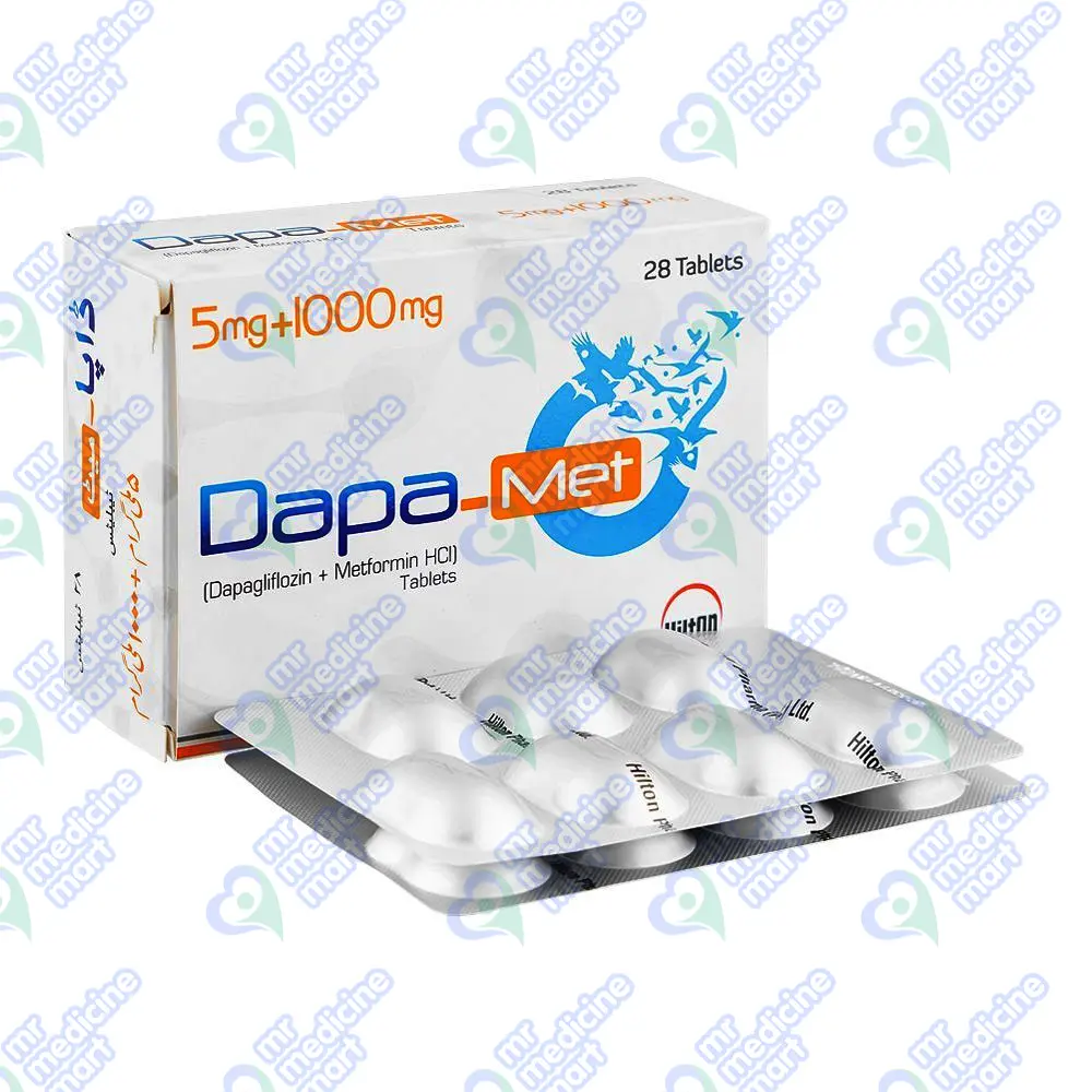 Dapa Met 5/1000mg Tablet 7'S