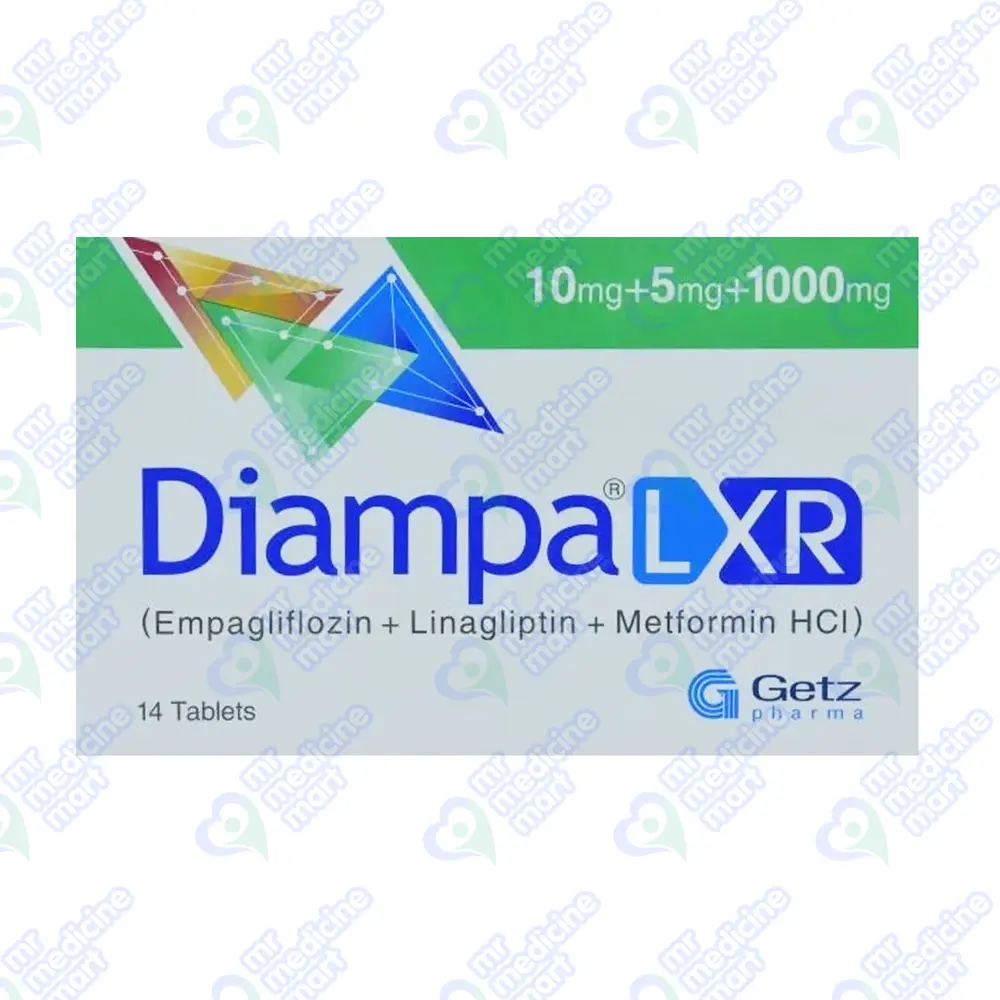 Diampa LXR 10/5/1000mg Tablet
