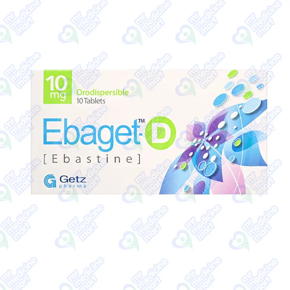 Ebaget D 10mg Tablet 10 'S