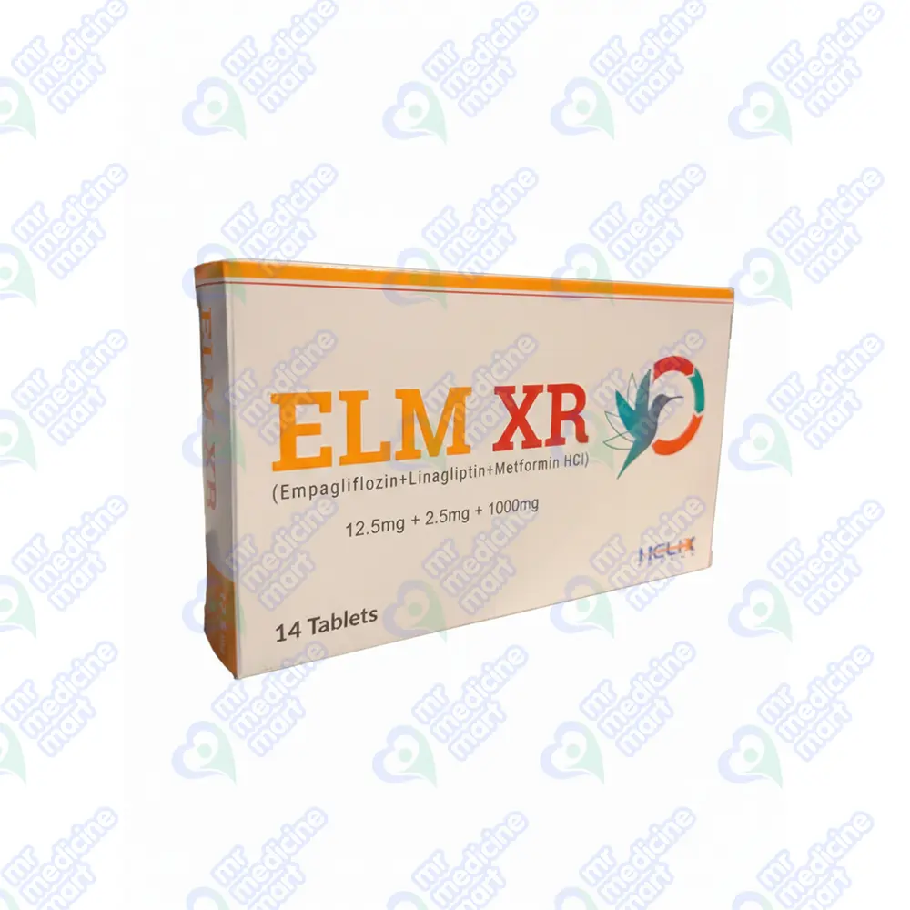 Buy ELM Xr 12.5mg/2.5mg/1000mg Tablet Online In Pakistan