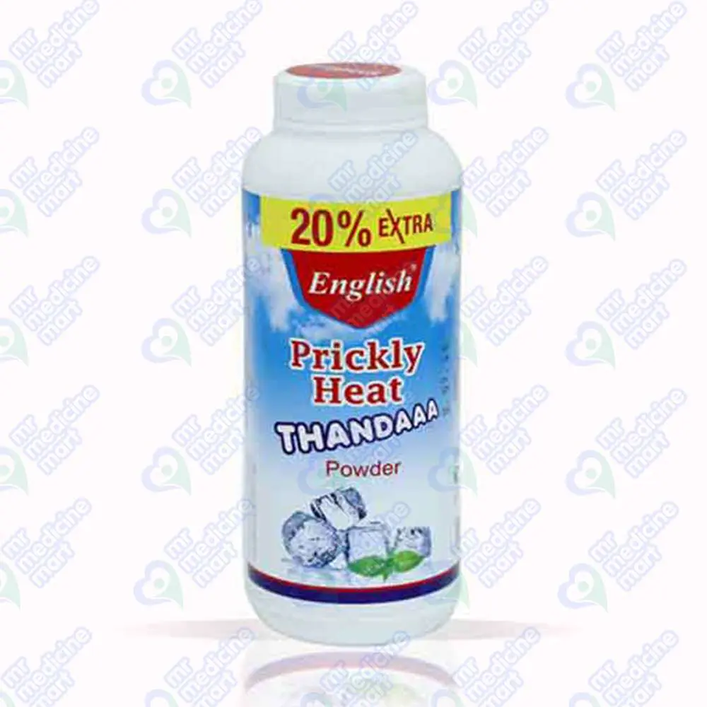 English Prickly Heat Thanda Powder 110gm