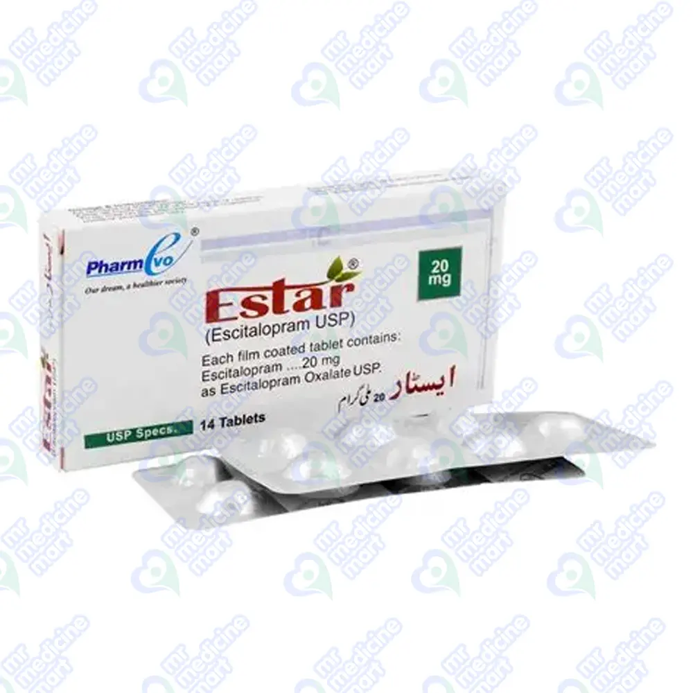 Estar 20mg Tablet 7 'S