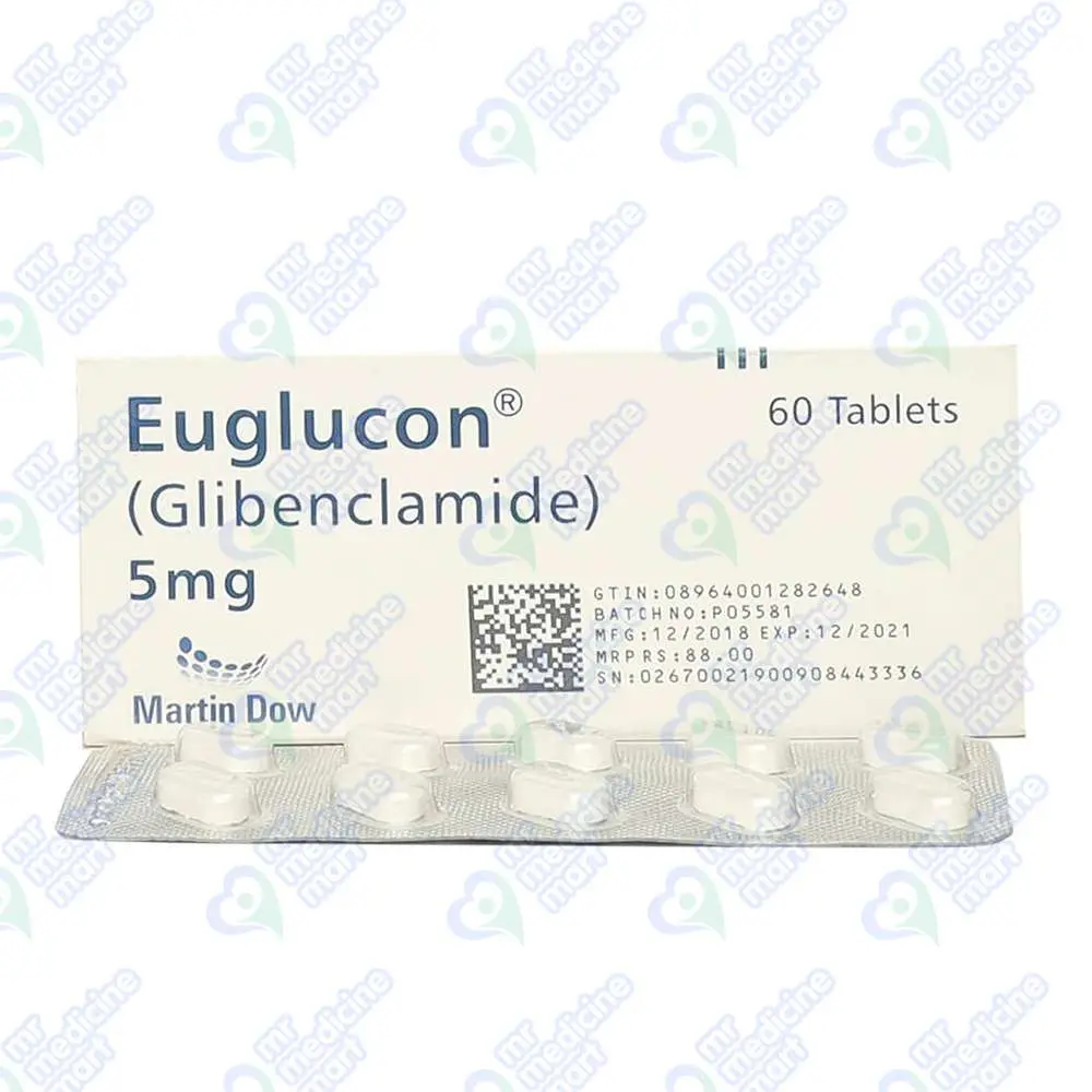 Euglucon 5mg Tablet 10 'S