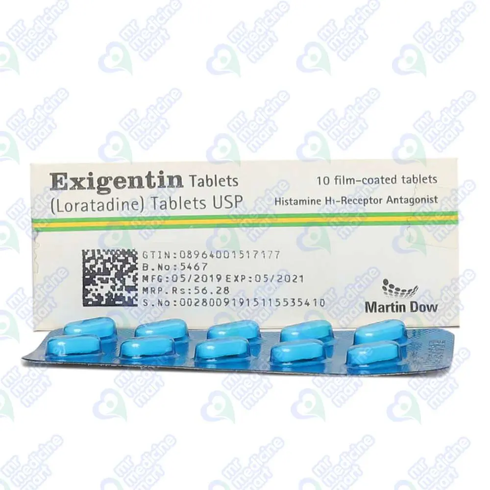 Exigentin 10mg Tablet 10 'S