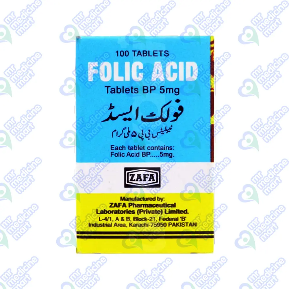 Folic Acid 5mg {Zafa}