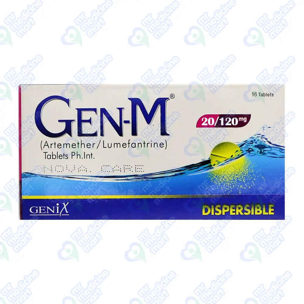 Gen-M Dispersible 20mg+120mg Tablet 8 'S