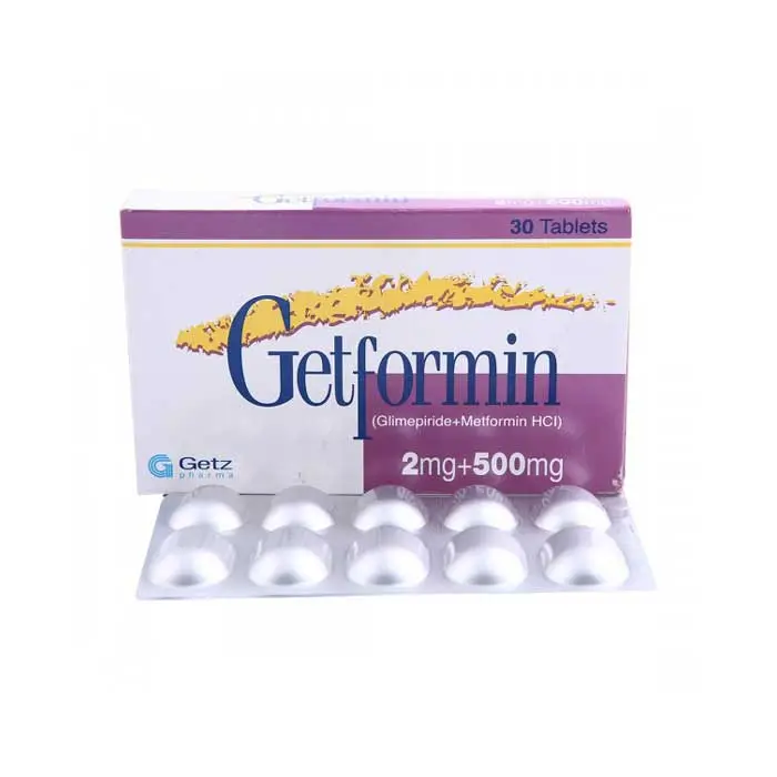 Getformin Tab 2mg+500mg 30'S