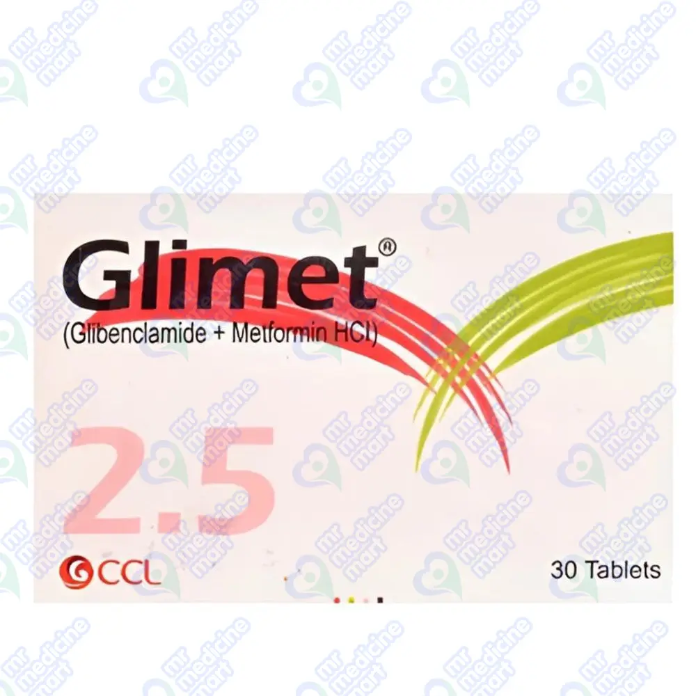 Glimet 2.5mg+500mg Tablet 10 'S