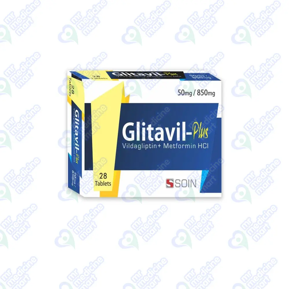 Glitavil Plus 50mg/850mg Tablet