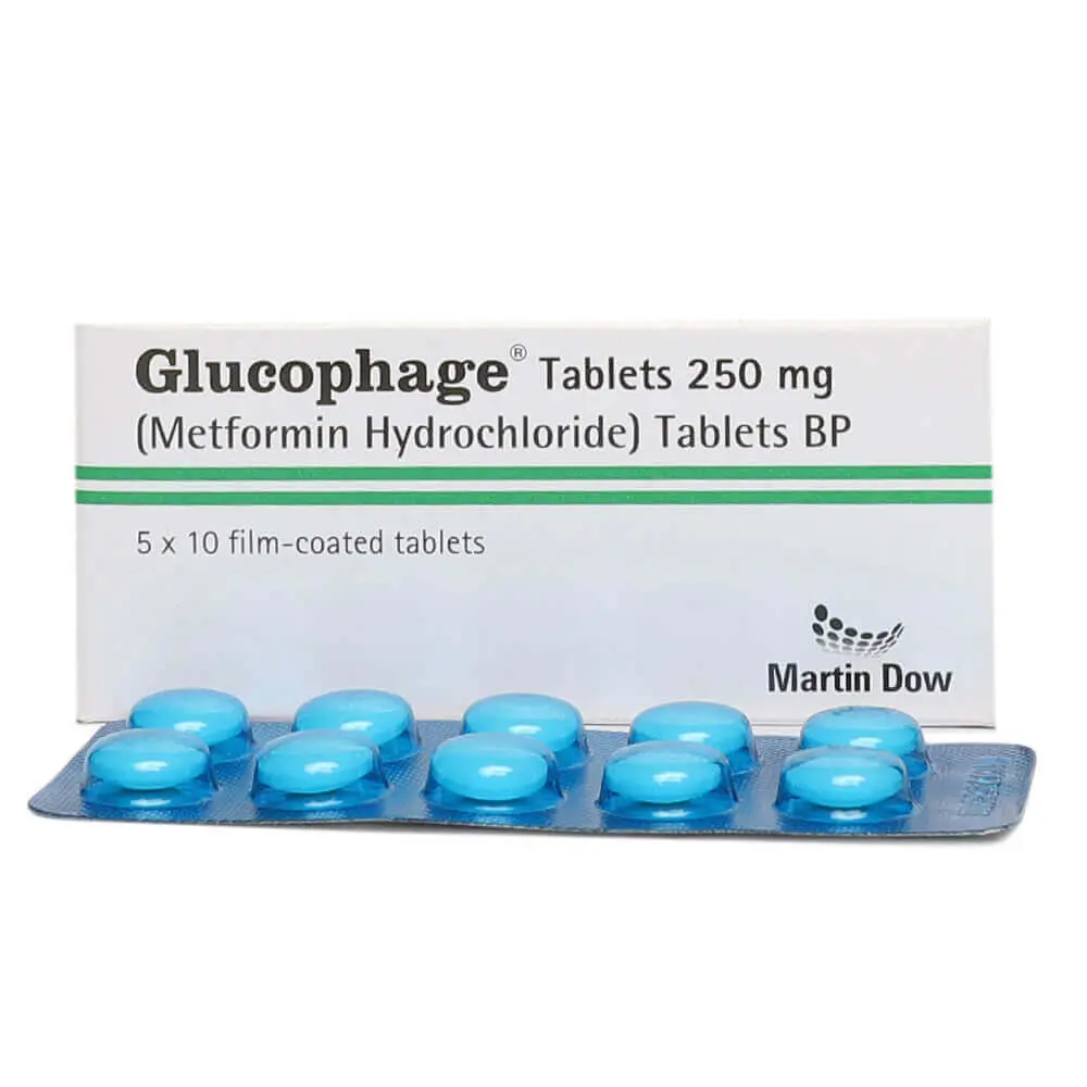Glucophage 250mg Tablet