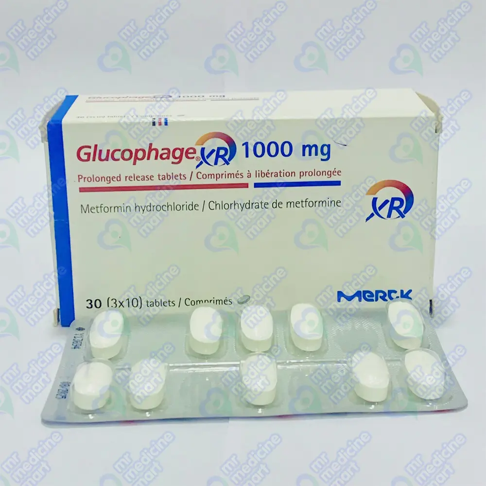 Glucophage XR 1000mg Tablet