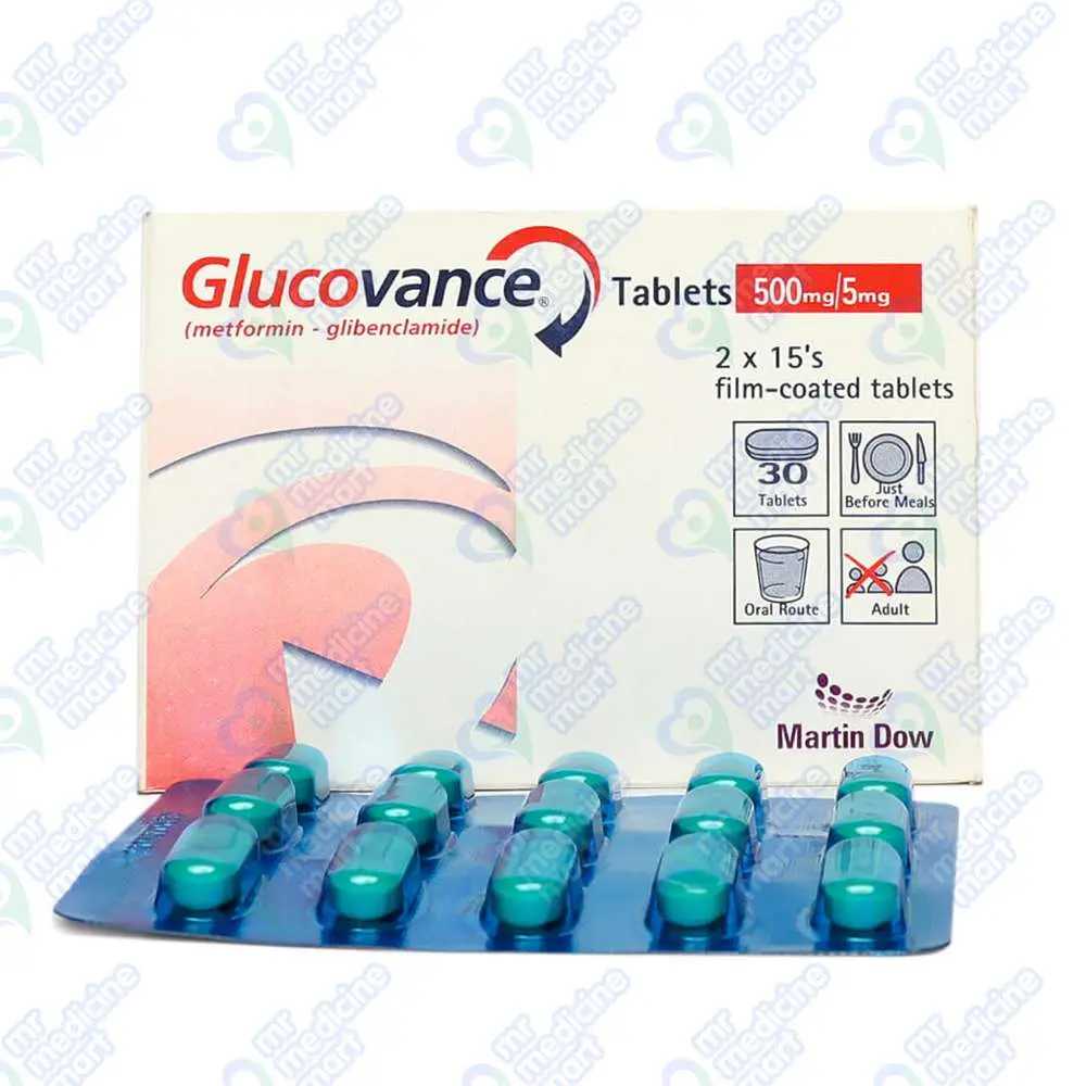 Glucovance 500mg/5mg Tablet 15 'S
