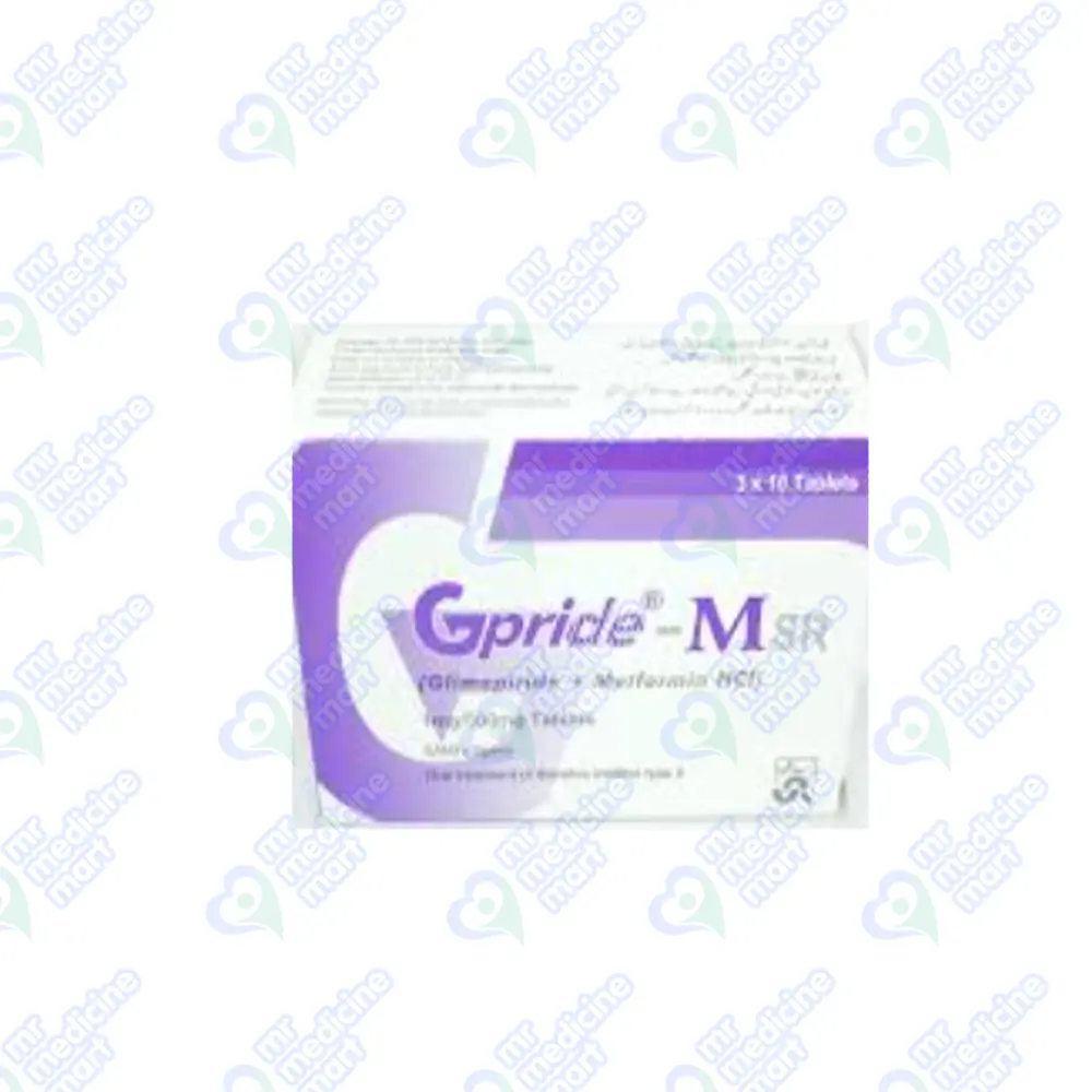 Gpride MSR 1mg/500mg Tablet