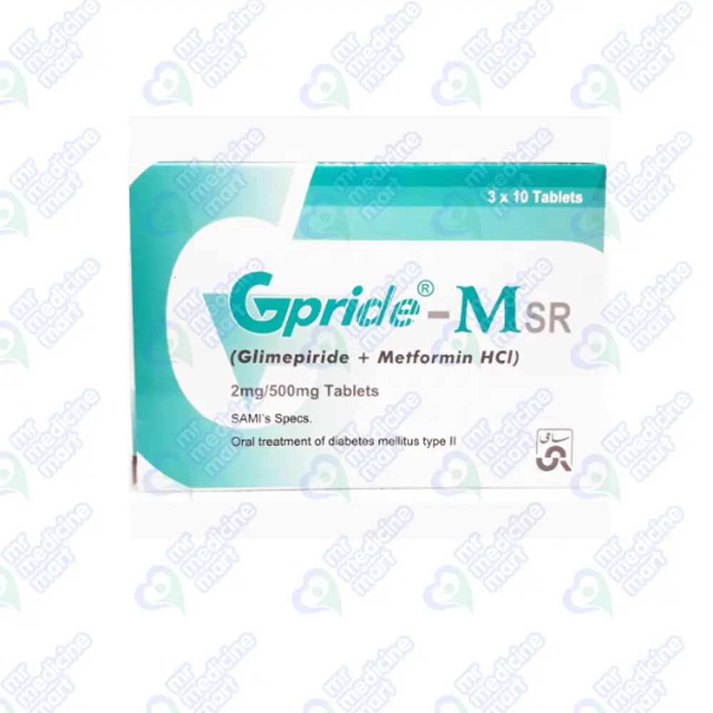 Gpride MSR 2mg/500mg Tablet