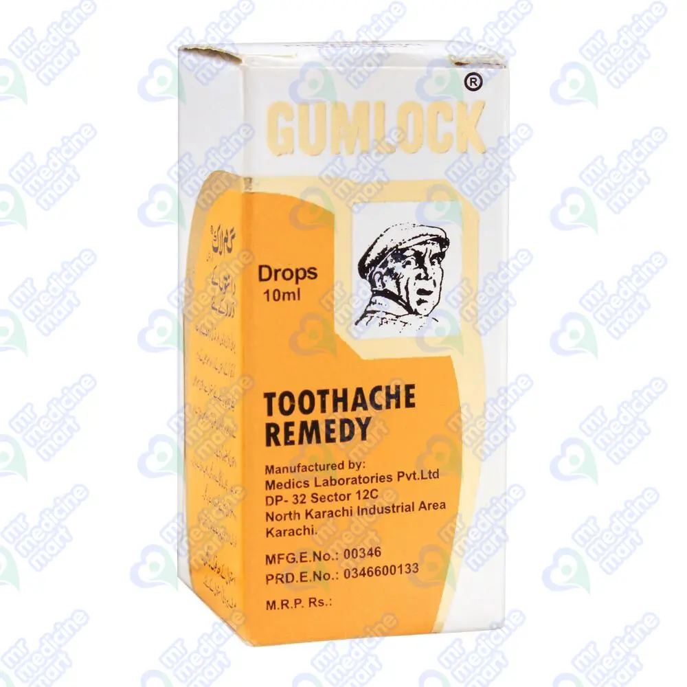 Gumlock Toothache Remedy Drops 10ml