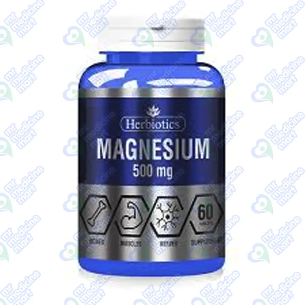 Herbiotics Magnesium 500mg Tabs 60's