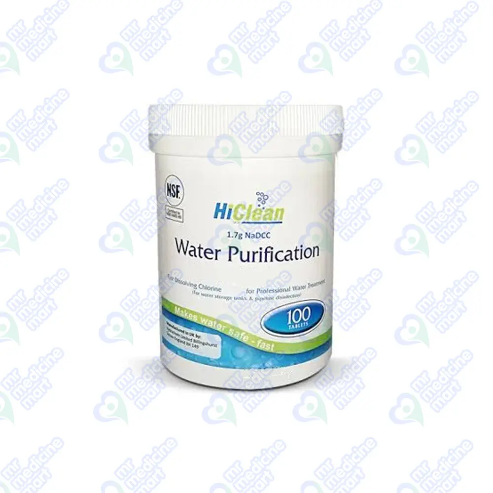 HiClean Water Purification Tablet Chlorine 100's x 1.7g
