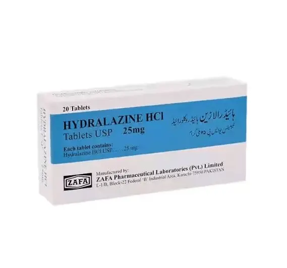 Hydralazine HCI 25mg Tablet 21's