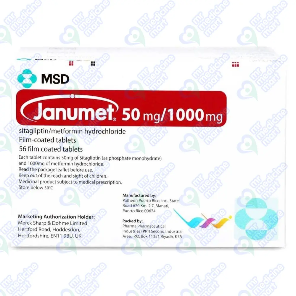 Janumet 50/1000mg Tab