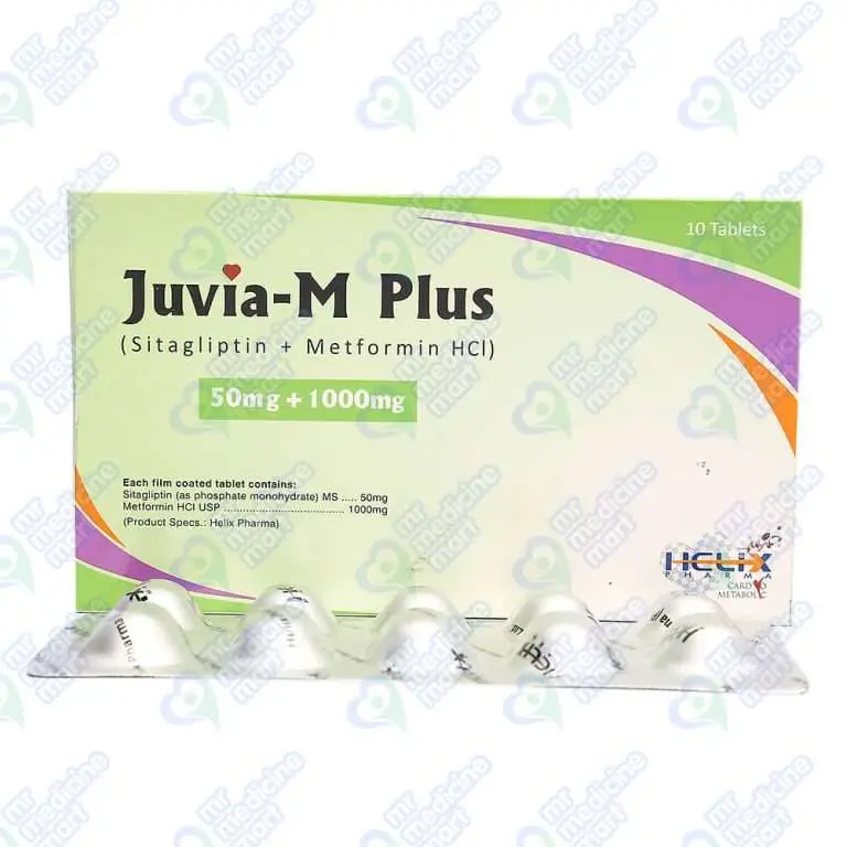 Juvia-M Plus 50mg+1000mg Tablet 10 'S