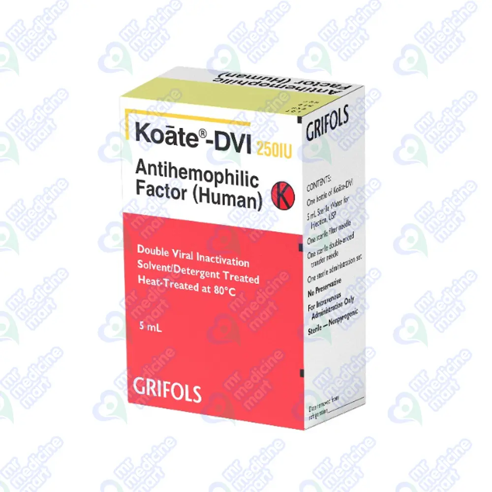 Koate-Dvi Antihemophilic Factor 8 inj