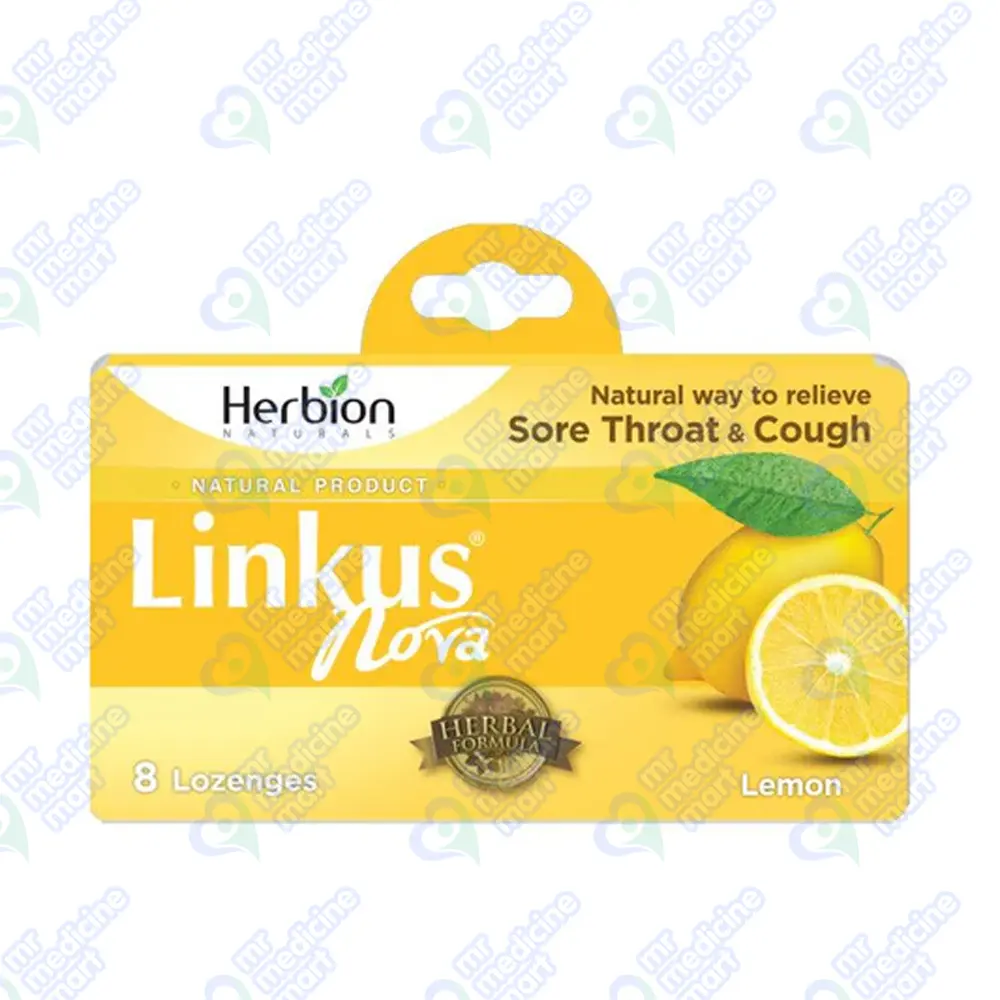 Linkus Lozenges Lemon 8's(1x12)