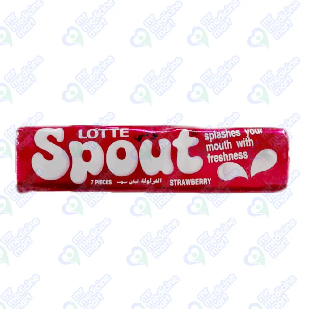 Lotte Spout Gum Stawberry Flavour 18Gums 1x18's