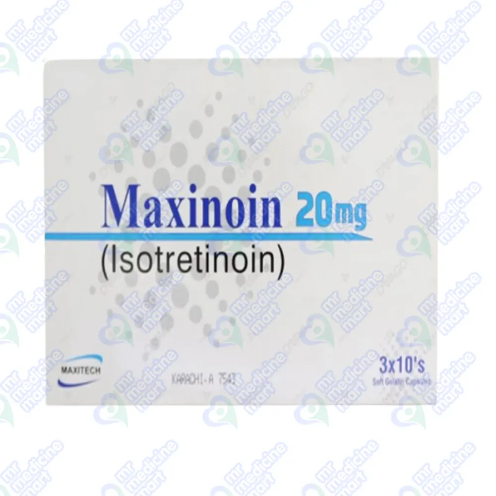 Maxinoin 20mg Capsules 10'S