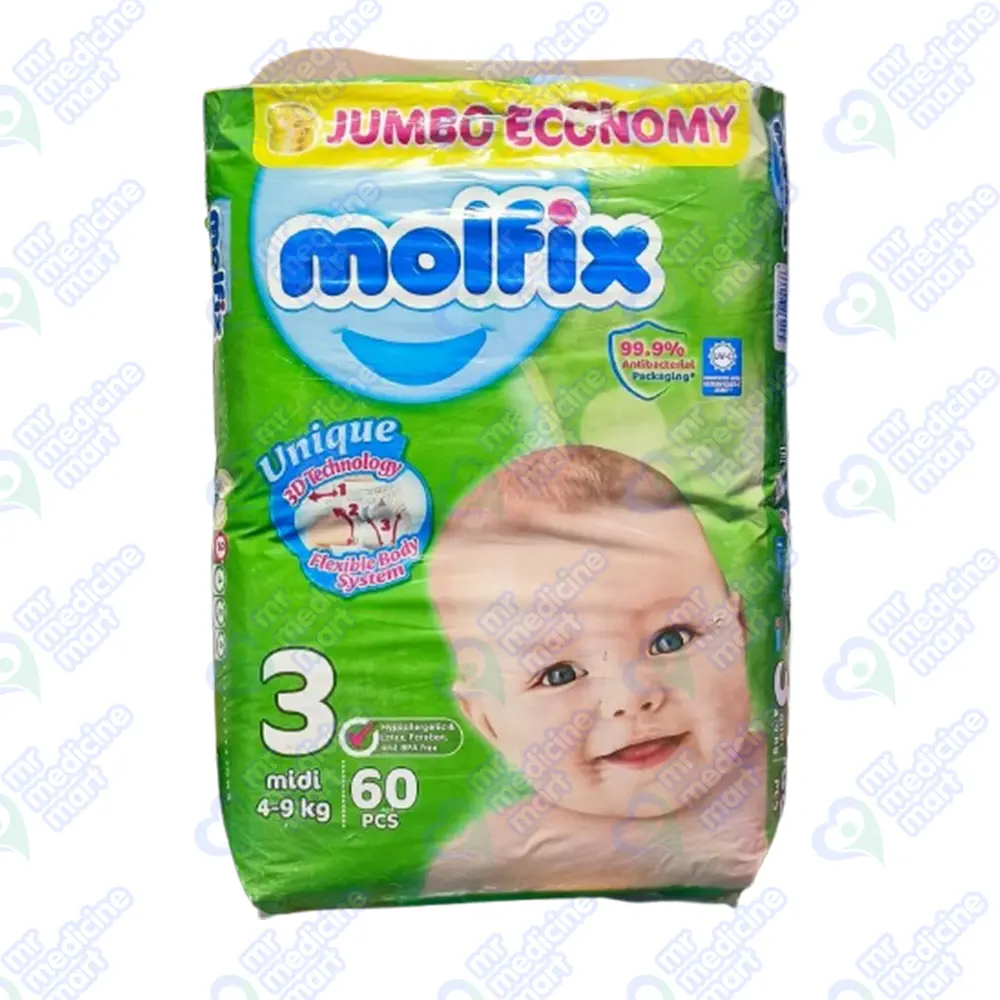 Molfix 3 diaper 60 'S 