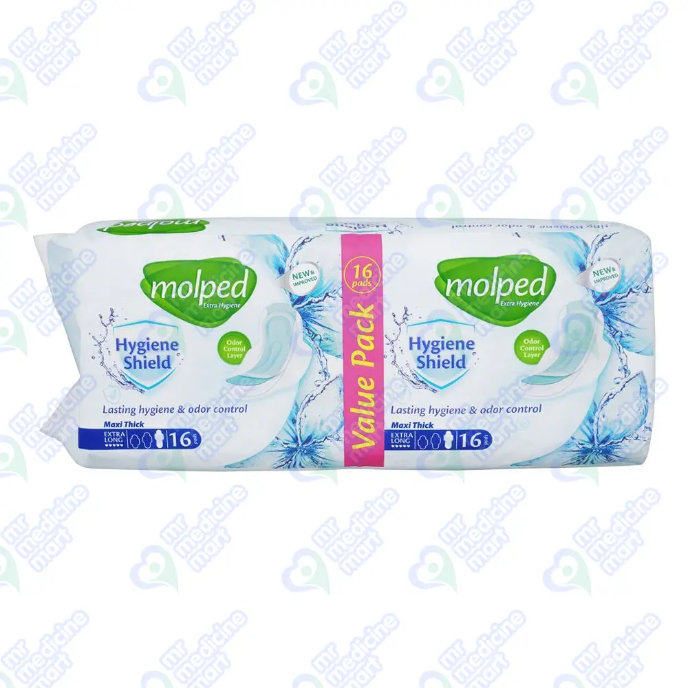 Molped Maxi Thick Pads Extra Long 16 'S