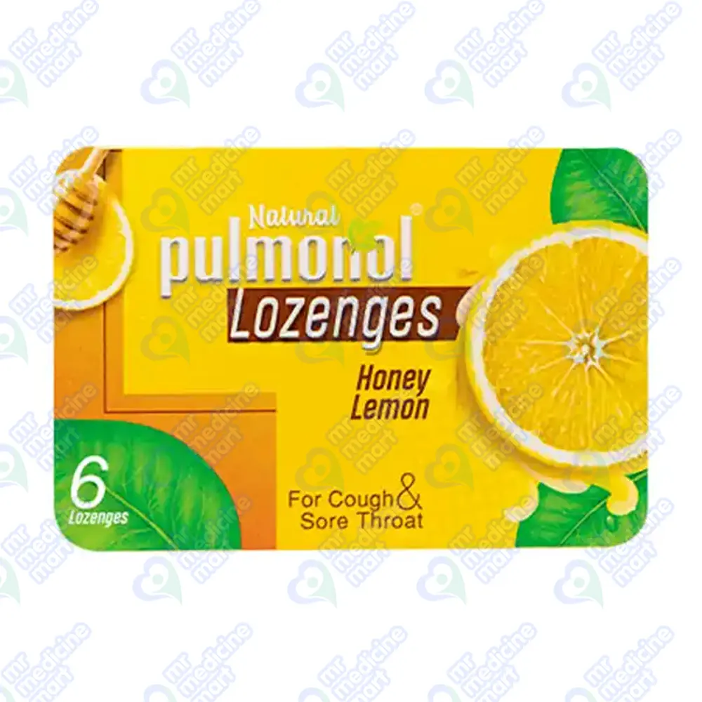 Natural Pulmonol Lozenges Honey Lemon