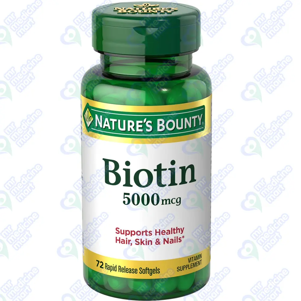 Nature's Bounty Biotin 5000mcg Cap 72' S