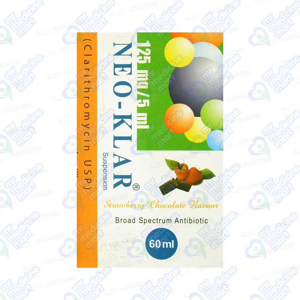 Neo-Klar 125mg/5ml Suspension 60 ml