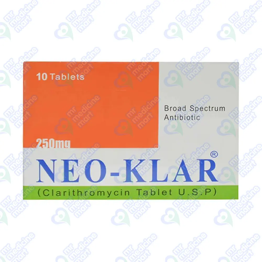 Neo-Klar 250mg Tablet 10 'S
