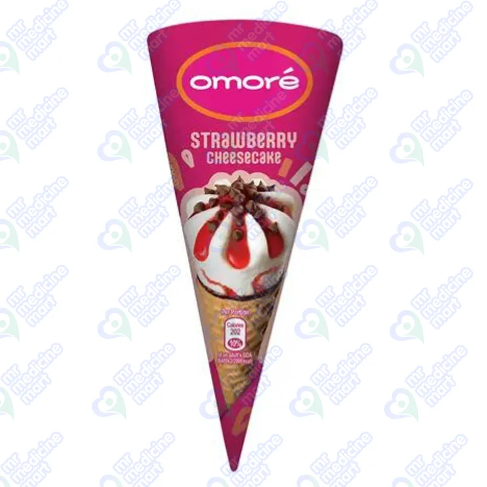 Omore Stawberry Cheese Cone Rs.90