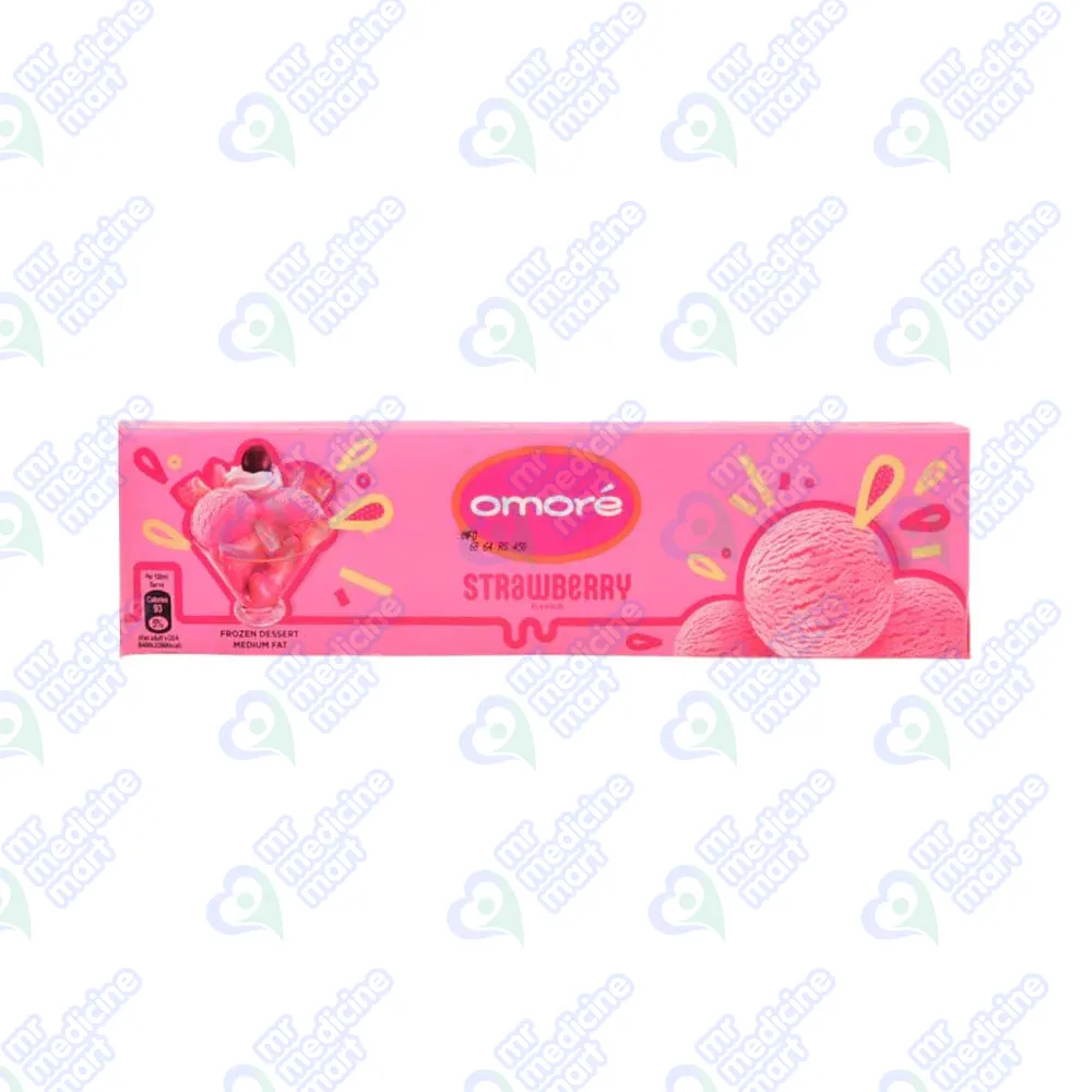 Omore Strawberry Brick Ice Cream 450