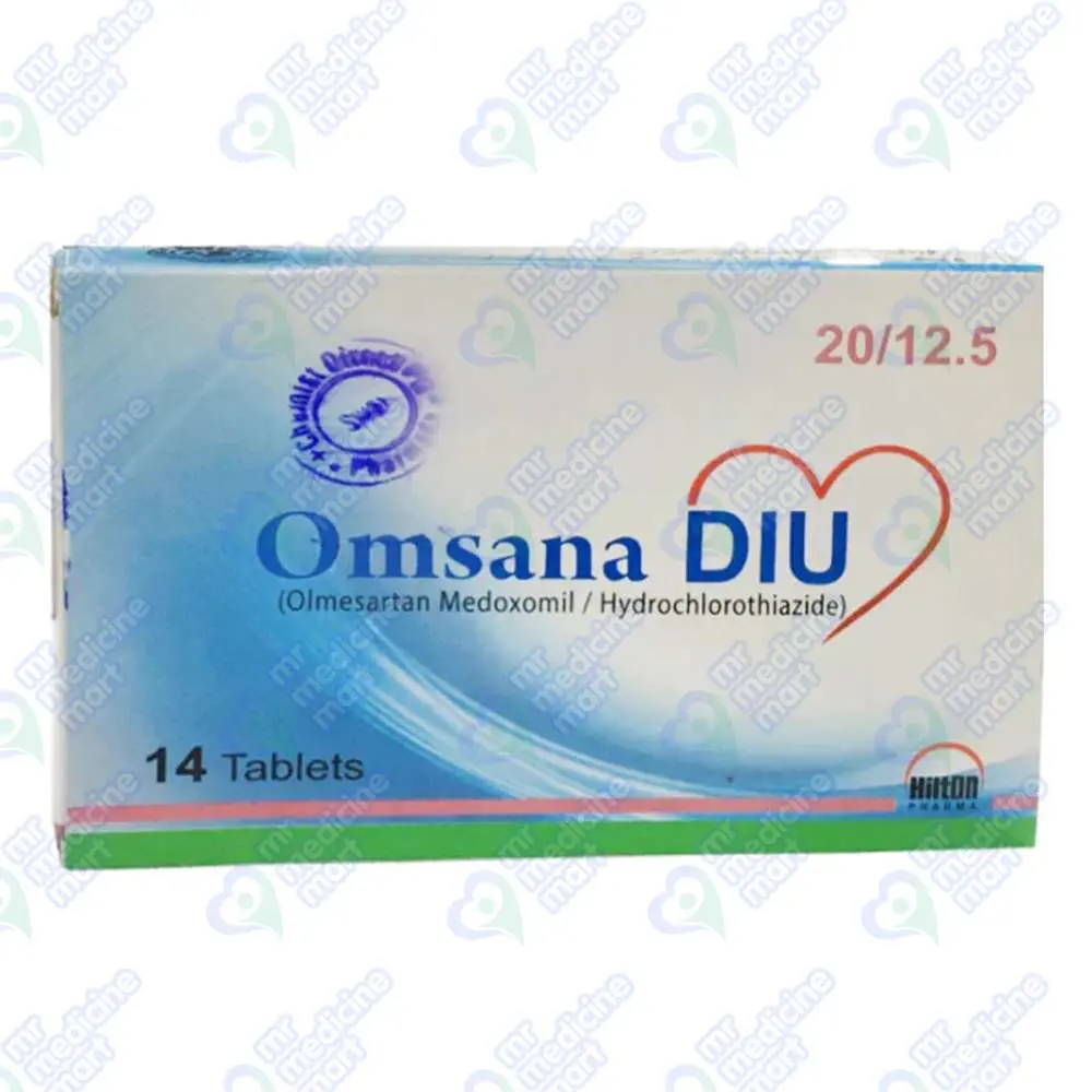 Omsana DIU 20mg/12.5mg Tablet 14 'S