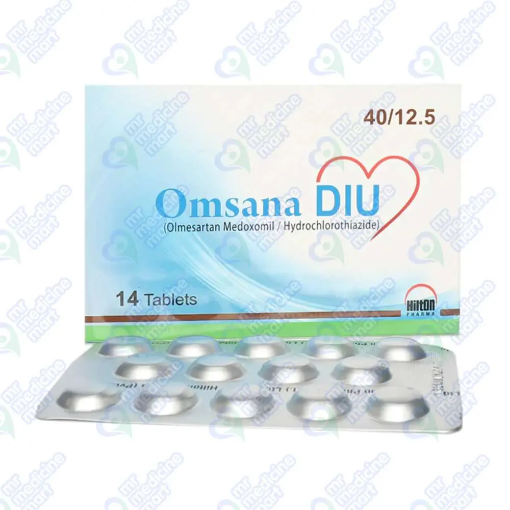 Omsana DIU 40mg/12.5mg Tablet 14 'S