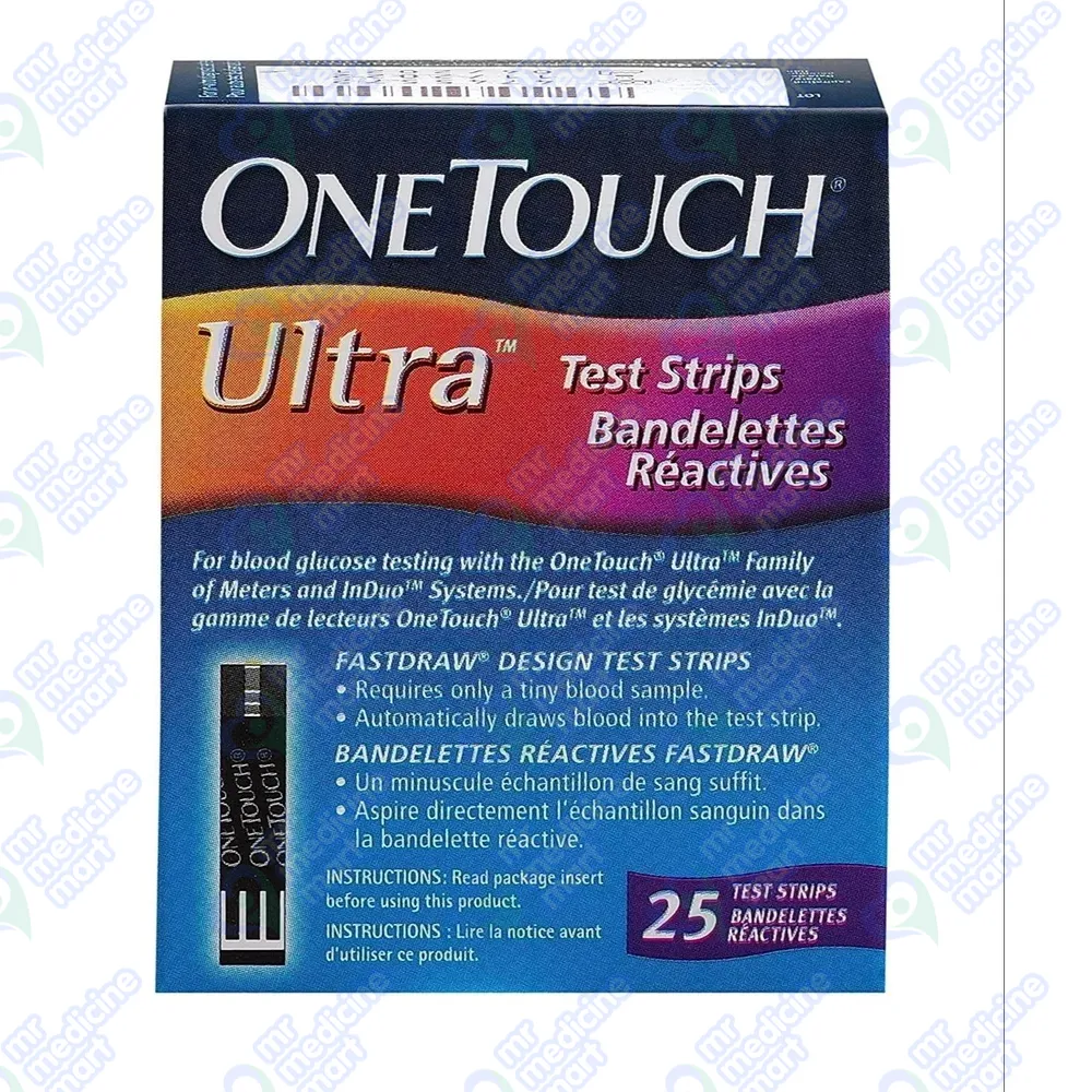 One Touch Ulta Test Strips 25's